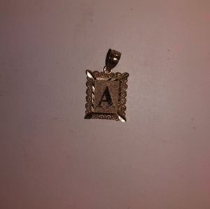 10k Yellow Gold Letter A